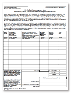 Medical Mileage Form